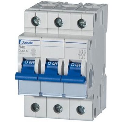 Doepke - Leitungsschutzschalter B 6A 3p 400V IP20 Doepke - Leitungsschutzschalter B 6A 3p 400V IP20