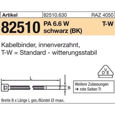 HellermannTyton Kabelbinder T30LR - UV-beständig, 65mm Max Durchmesser HellermannTyton Kabelbinder T30LR - UV-beständig, 65mm Max Durchmesser
