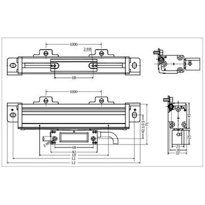 Elmag Glasmeßstab Mod. Ka 600/3000 Elmag Glasmeßstab Mod. Ka 600/3000