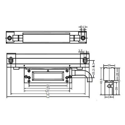 Elmag Glasmeßstab Mod. Ka 500/70 Elmag Glasmeßstab Mod. Ka 500/70