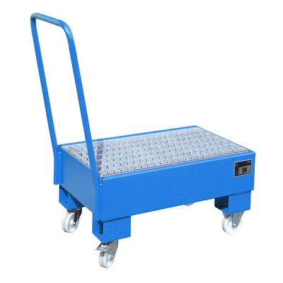 Eurokraft Pro Stahl-Behälter Auffangwanne - Mobil, 2x60L, Blau Eurokraft Pro Stahl-Behälter Auffangwanne - Mobil, 2x60L, Blau