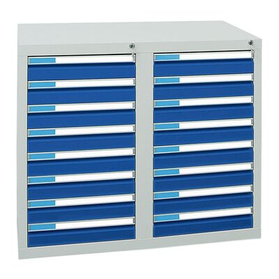 Stumpf Schubladenschrank Esta2 900 X 1000 X 500mm Ral 35/5010 Stumpf Schubladenschrank Esta2 900 X 1000 X 500mm Ral 35/5010