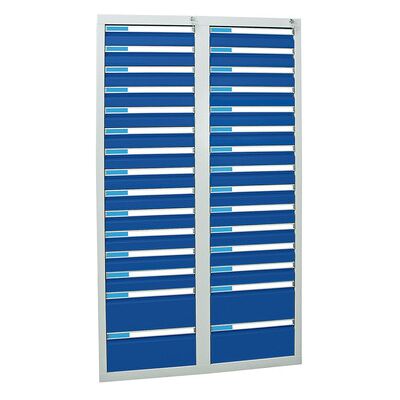 Stumpf Schubladenschrank Esta4 1800 X 1000 X 500mm Ral 35/5010 Stumpf Schubladenschrank Esta4 1800 X 1000 X 500mm Ral 35/5010