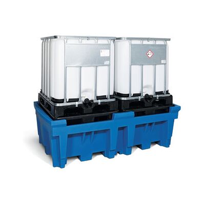 Asecos Ktc-Station Für 2 Ktc/ibc Mit Pe-Gitterrost Asecos Ktc-Station Für 2 Ktc/ibc Mit Pe-Gitterrost