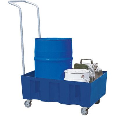 Asecos Auffangwanne Pe 60 L Mit Rollen Und Bügel Asecos Auffangwanne Pe 60 L Mit Rollen Und Bügel