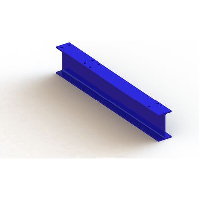 Meta Einfachfuß Krag.Reg. 1000x64mm Ipe 120 Ral 5010 Enzianblau Angeschraubt Meta Einfachfuß Krag.Reg. 1000x64mm Ipe 120 Ral 5010 Enzianblau Angeschraubt