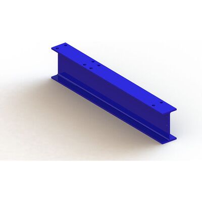 Meta Einfachfuß Krag.Reg. 500x73mm Ipe 140 Ral 5010 Enzianblau Angeschraubt Meta Einfachfuß Krag.Reg. 500x73mm Ipe 140 Ral 5010 Enzianblau Angeschraubt