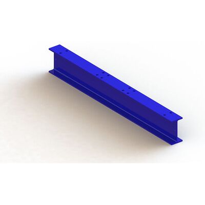 Meta Doppelfuß Krag.Reg. 800x73mm Ipe 140 Ral 5010 Enzianblau Angeschraubt Meta Doppelfuß Krag.Reg. 800x73mm Ipe 140 Ral 5010 Enzianblau Angeschraubt