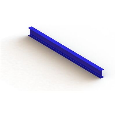 Meta Doppelfuß Krag.Reg. 1600x73mm Ipe 140 Ral 5010 Enzianblau Angeschraubt Meta Doppelfuß Krag.Reg. 1600x73mm Ipe 140 Ral 5010 Enzianblau Angeschraubt