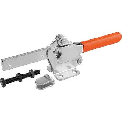 Kipp Schnellspanner Standard, Fuß Waagrecht, Horizontal, Voller Haltearm, Stahl Verzinkt Und Passiviert, (K0076.0350) Kipp Schnellspanner Standard, Fuß Waagrecht, Horizontal, Voller Haltearm, Stahl Verzinkt Und Passiviert, (K0076.0350)
