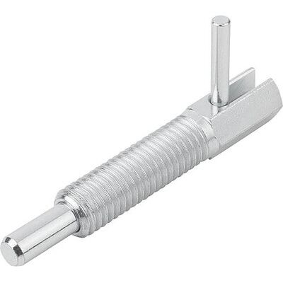 Kipp Arretierbolzen Mit Rastnut Gr.4 D1=m16 Stahl, Blau Passiviert Kipp Arretierbolzen Mit Rastnut Gr.4 D1=m16 Stahl, Blau Passiviert