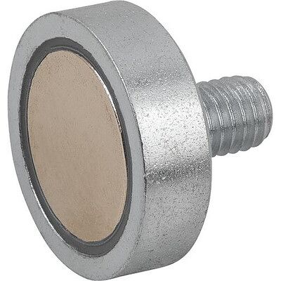 Kipp Magnet Flachgreifer D3=m06x10, Form:C, D=32 ±0,20, H=7, H1=17, Ndfeb, Rund, Komp:Stahl Kipp Magnet Flachgreifer D3=m06x10, Form:C, D=32 ±0,20, H=7, H1=17, Ndfeb, Rund, Komp:Stahl