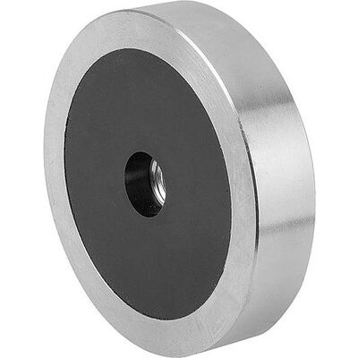 Kipp Magnet Flachgreifer D1=m10 H=14 Ndfeb, Rund, Komp:Stahl, D=63 Kipp Magnet Flachgreifer D1=m10 H=14 Ndfeb, Rund, Komp:Stahl, D=63