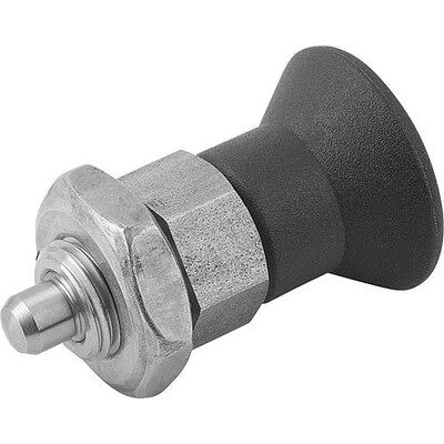 Kipp Arretierbolzen Gr.1 D1=m10x1, D=5, Form:B Ohne Rastnut Mit Kontermutter, Kurze Ausführung, Edelstahl Ungehärtet, (K0631.16105) Kipp Arretierbolzen Gr.1 D1=m10x1, D=5, Form:B Ohne Rastnut Mit Kontermutter, Kurze Ausführung, Edelstahl Ungehärtet, (K0631.16105)