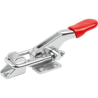 Kipp Bügelspanner Horizontal, Standard Mit Gegenhalter, Form:A, F1=1600, Stahl Verzinkt, Komp:Kunststoff Rot Kipp Bügelspanner Horizontal, Standard Mit Gegenhalter, Form:A, F1=1600, Stahl Verzinkt, Komp:Kunststoff Rot