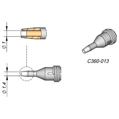 JBC C360013 Entlötspitze - Lötgerät Zubehör JBC C360013 Entlötspitze - Lötgerät Zubehör