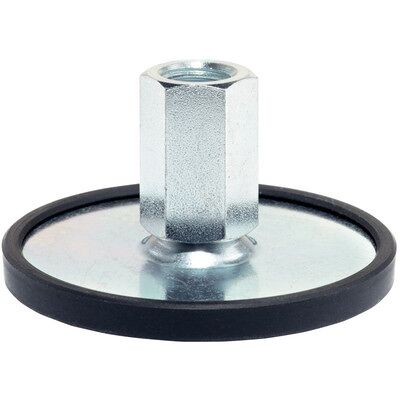 Halder Stellfüße, Mit Rutschsicherung/mit Innengewinde D1=60 Mm / D2=m10 / L1=28 Mm / Stahl 22593.1150 Halder Stellfüße, Mit Rutschsicherung/mit Innengewinde D1=60 Mm / D2=m10 / L1=28 Mm / Stahl 22593.1150