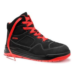 Elten Sicherheitsschnürstiefel Maverick Black-Red Mid Esd S3s, Gr. 39 Elten Sicherheitsschnürstiefel Maverick Black-Red Mid Esd S3s, Gr. 39