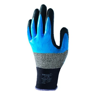 Showa Mehrzweckhandschuh Nitrile Foam Grip 376r, Grau/dunkelgrau, Größe 8 (L) Showa Mehrzweckhandschuh Nitrile Foam Grip 376r, Grau/dunkelgrau, Größe 8 (L)