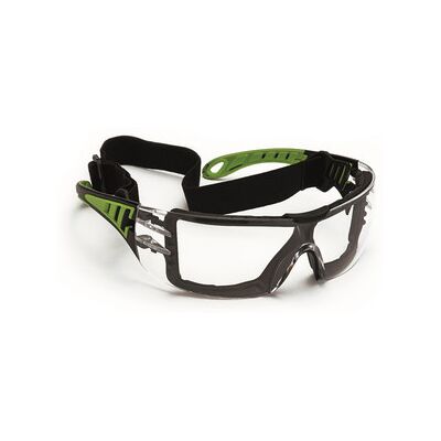 Elmag Schutzbrille Farblos Schwarz/grün Pc 2mm Kratzfest & Antifog Elmag Schutzbrille Farblos Schwarz/grün Pc 2mm Kratzfest & Antifog