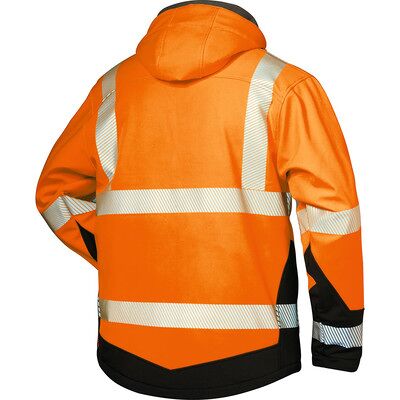 Elysee Warnschutz-Softshelljacke Lukas, Warn-Orange/schwarz, Größe S Elysee Warnschutz-Softshelljacke Lukas, Warn-Orange/schwarz, Größe S
