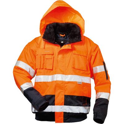Elysee Warnschutz-Pilotenjacke Volker, Warn-Orange/marine-Blau, Größe 3xl Elysee Warnschutz-Pilotenjacke Volker, Warn-Orange/marine-Blau, Größe 3xl
