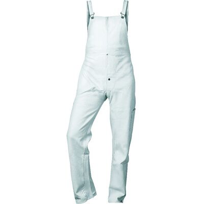 Craftland Vollleder-Latzhose Nico 2806, Weiß, Größe 2 Craftland Vollleder-Latzhose Nico 2806, Weiß, Größe 2