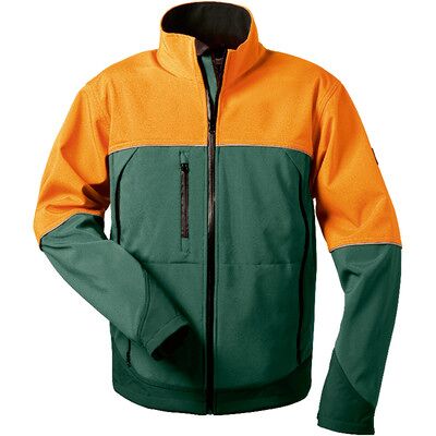 Elysee Waldarbeiter-Softshelljacke Sanddorn, Grün/orange, Größe S Elysee Waldarbeiter-Softshelljacke Sanddorn, Grün/orange, Größe S