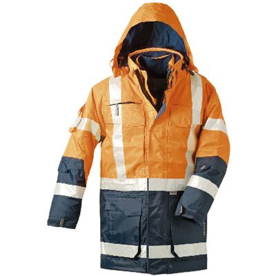 Elysee Warnschutz-Parka Wallace, Warn-Orange/marine-Blau, Größe 3xl Elysee Warnschutz-Parka Wallace, Warn-Orange/marine-Blau, Größe 3xl