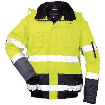 Elysee Warnschutz-Pilotenjacke Siegfried, Warn-Gelb/marine-Blau, Größe L Elysee Warnschutz-Pilotenjacke Siegfried, Warn-Gelb/marine-Blau, Größe L