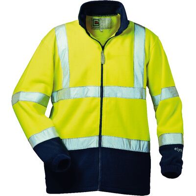 Elysee Warnschutz-Fleecejacke Valentin, Warn-Gelb/marine-Blau, Größe S Elysee Warnschutz-Fleecejacke Valentin, Warn-Gelb/marine-Blau, Größe S
