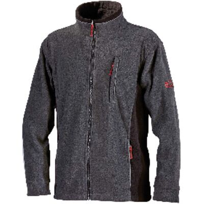 L+d Fleecejacke Pamir, Grau/schwarz, Größe S L+d Fleecejacke Pamir, Grau/schwarz, Größe S