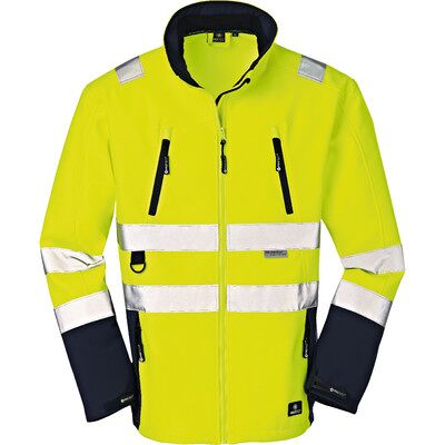 4protect Warnschutz-Softshelljacke Pittsburgh 3476, Warngelb/navy, Größe L 4protect Warnschutz-Softshelljacke Pittsburgh 3476, Warngelb/navy, Größe L