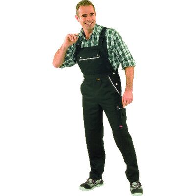 Planam Latzhose 2134 Schwarz/schwarz, Größe 54 Planam Latzhose 2134 Schwarz/schwarz, Größe 54