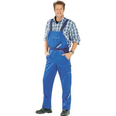 Planam Latzhose 2330 Kornblau/marine/zink, Größe 48 Planam Latzhose 2330 Kornblau/marine/zink, Größe 48