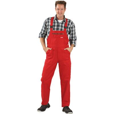 Planam Latzhose 0631 Mittelrot, Größe 50 Planam Latzhose 0631 Mittelrot, Größe 50