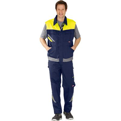 Planam Arbeitsweste 2463 Marine/gelb/zink, Größe 4xl Planam Arbeitsweste 2463 Marine/gelb/zink, Größe 4xl