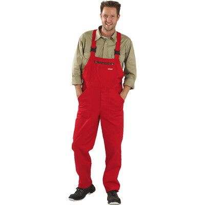 Planam Latzhose 0123 Mittelrot, Größe 52 Planam Latzhose 0123 Mittelrot, Größe 52