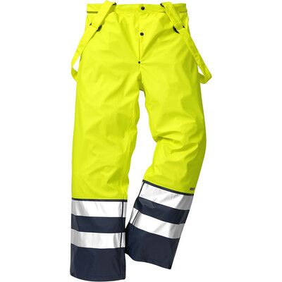 Kansas Warnschutz-Regenhose 2625 Rs, Warngelb/marineblau, Größe L Kansas Warnschutz-Regenhose 2625 Rs, Warngelb/marineblau, Größe L