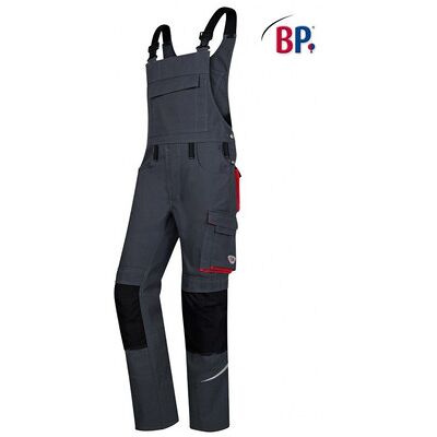 Bp Latzhose 1804 720 Anthrazit/rot, Größe 54s Bp Latzhose 1804 720 Anthrazit/rot, Größe 54s