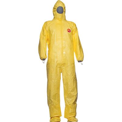 Asatex Schutzoverall Tychem® 2000 C Cha5 Tokc, Gelb, Größe L Asatex Schutzoverall Tychem® 2000 C Cha5 Tokc, Gelb, Größe L