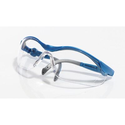 Elmag Schutzbrille Farblos Blau/grau, Pc 2mm Kratzfest & Antifog Elmag Schutzbrille Farblos Blau/grau, Pc 2mm Kratzfest & Antifog