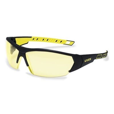 Uvex Schutzbrille I-Works Amber Supravision Excellence Schwarz/gelb Uvex Schutzbrille I-Works Amber Supravision Excellence Schwarz/gelb