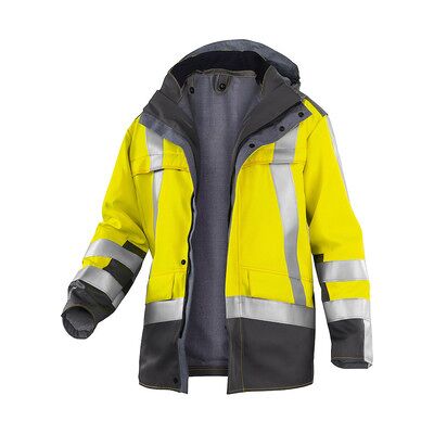 Kübler Safety 8 Parka Psa 3 1969 8420, Warngelb/anthrazit, Größe M Kübler Safety 8 Parka Psa 3 1969 8420, Warngelb/anthrazit, Größe M