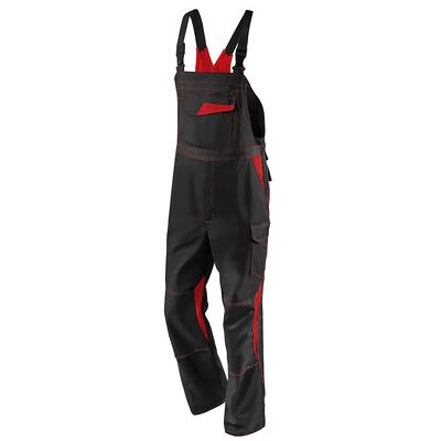 Kübler Image Dress Latzhose 3347 3411, Schwarz/mittelrot, Größe 114 Kübler Image Dress Latzhose 3347 3411, Schwarz/mittelrot, Größe 114