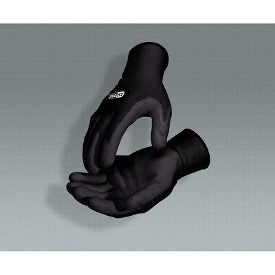 Kstools Mikro-Feinstrickhandschuhe, Schwarz, Größe 8, 12 Paar Kstools Mikro-Feinstrickhandschuhe, Schwarz, Größe 8, 12 Paar