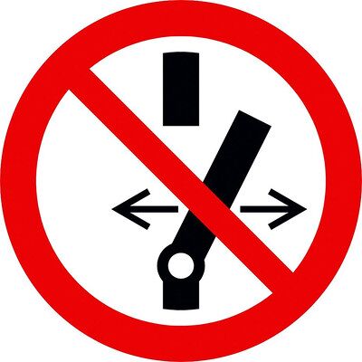 Kstools Warnschild-Hybrid Schalter Kstools Warnschild-Hybrid Schalter