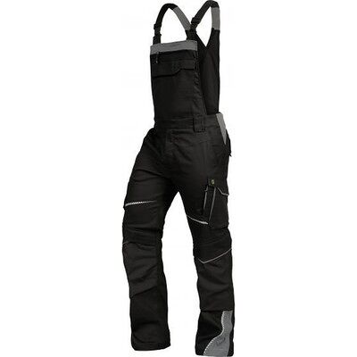 Leibwächter Latzhose-Flex-Line Schwarz/grau, Größe 52 Leibwächter Latzhose-Flex-Line Schwarz/grau, Größe 52
