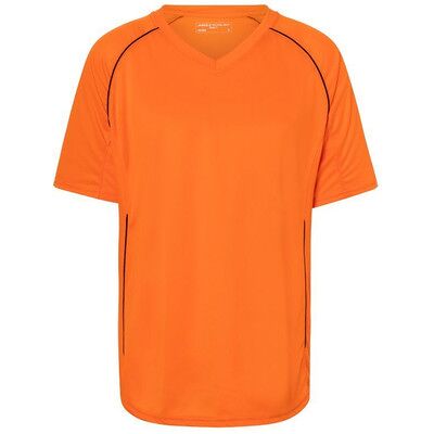 James & Nicholson Basic Team Trikot Jn386, Orange/schwarz, Größe M James & Nicholson Basic Team Trikot Jn386, Orange/schwarz, Größe M