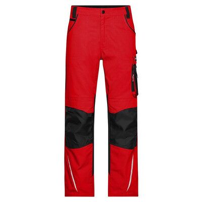 James & Nicholson Workwear Bundhose Cordura® Jn832, Rot/schwarz, Größe 54 James & Nicholson Workwear Bundhose Cordura® Jn832, Rot/schwarz, Größe 54
